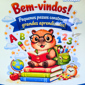 PAINEL CAPIVARA ESTUDIOSA