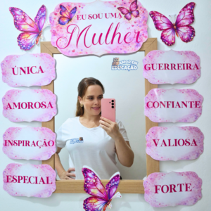 ESPELHO DECORATIVO - DIA DA MULHER