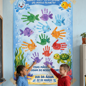 PAINEL MÃOZINHAS - DIA DA ÁGUA