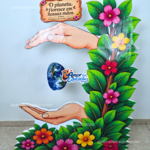 PAINEL TOTEM - MÃOS QUE CUIDAM (MEIO AMBIENTE)